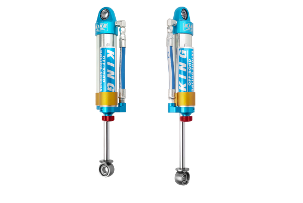 King Shocks | 96-04 Toyota Tacoma (6 Lug) Rear | 2.5 Dia Piggy Hose Reservoir Shock with Adjuster (Pair)