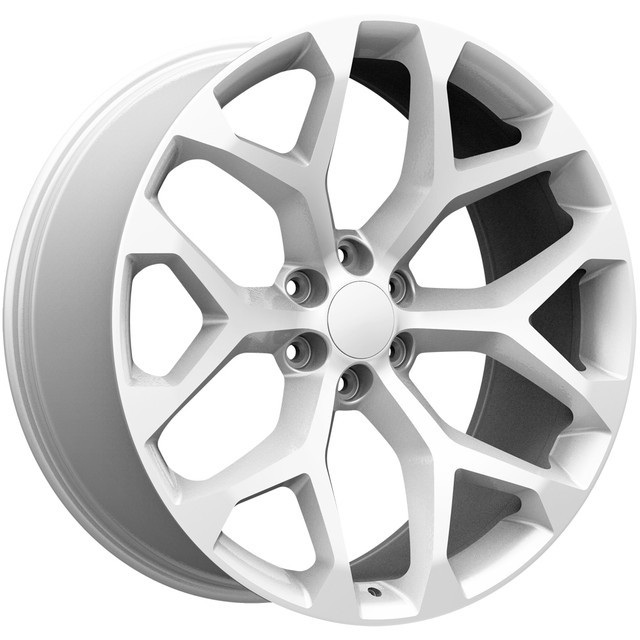 OE Concepts Wheels 2022 GMC Sierra G23 Silver Machined 24x10 54mm Offset 6x139.7 (6x5.5)