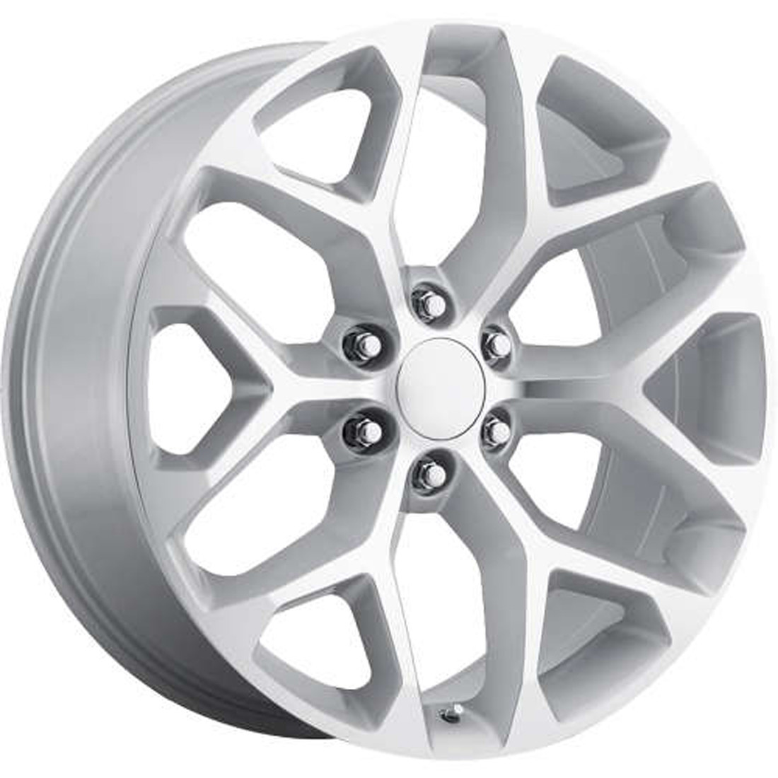 OE Concepts Wheels 2015 GMC Sierra G09 Silver Machined 22x9 31mm Offset 6x139.7 (6x5.5)