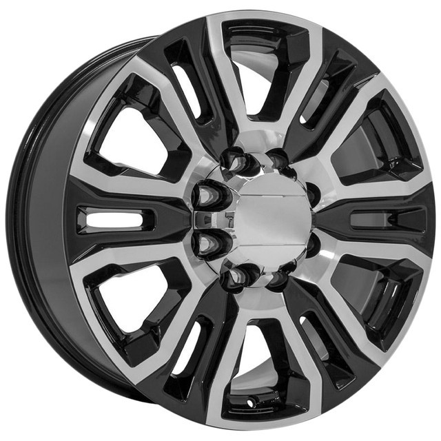 OE Concepts Wheels 2015-Newer GMC Denali 2500 G19 Black Machined 22x8.5 44mm Offset 8x180