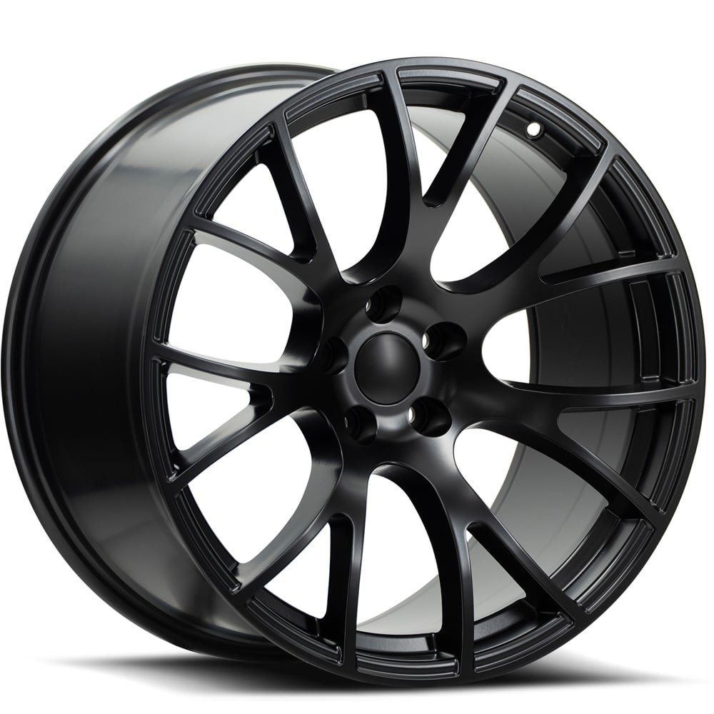 OE Concepts Wheels Hellcat SRT DG05 Satin Black 20x10 27mm Offset 5x115