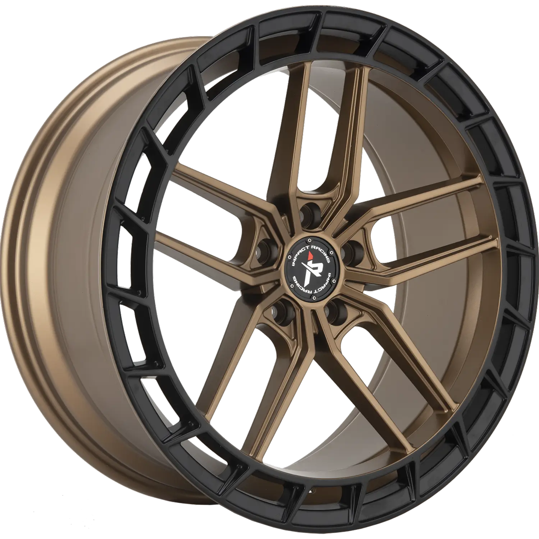 Impact Racing Wheels 611 Bronze Black Ring 20x9 35mm Offset 5x114.3 (5x4.5)