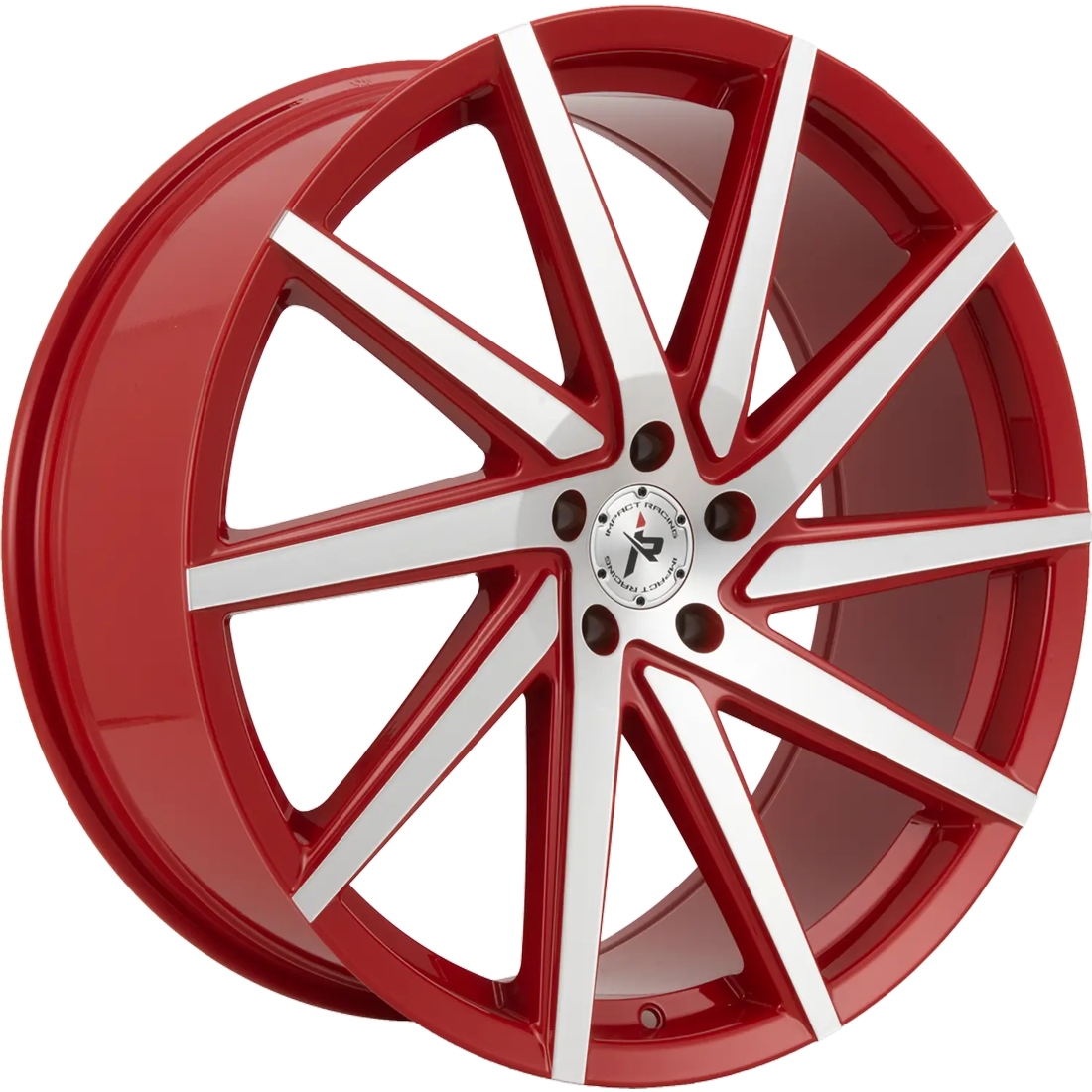 Impact Racing Wheels 601 Red Machined 20x8.5 35mm Offset 5x114.3 (5x4.5)