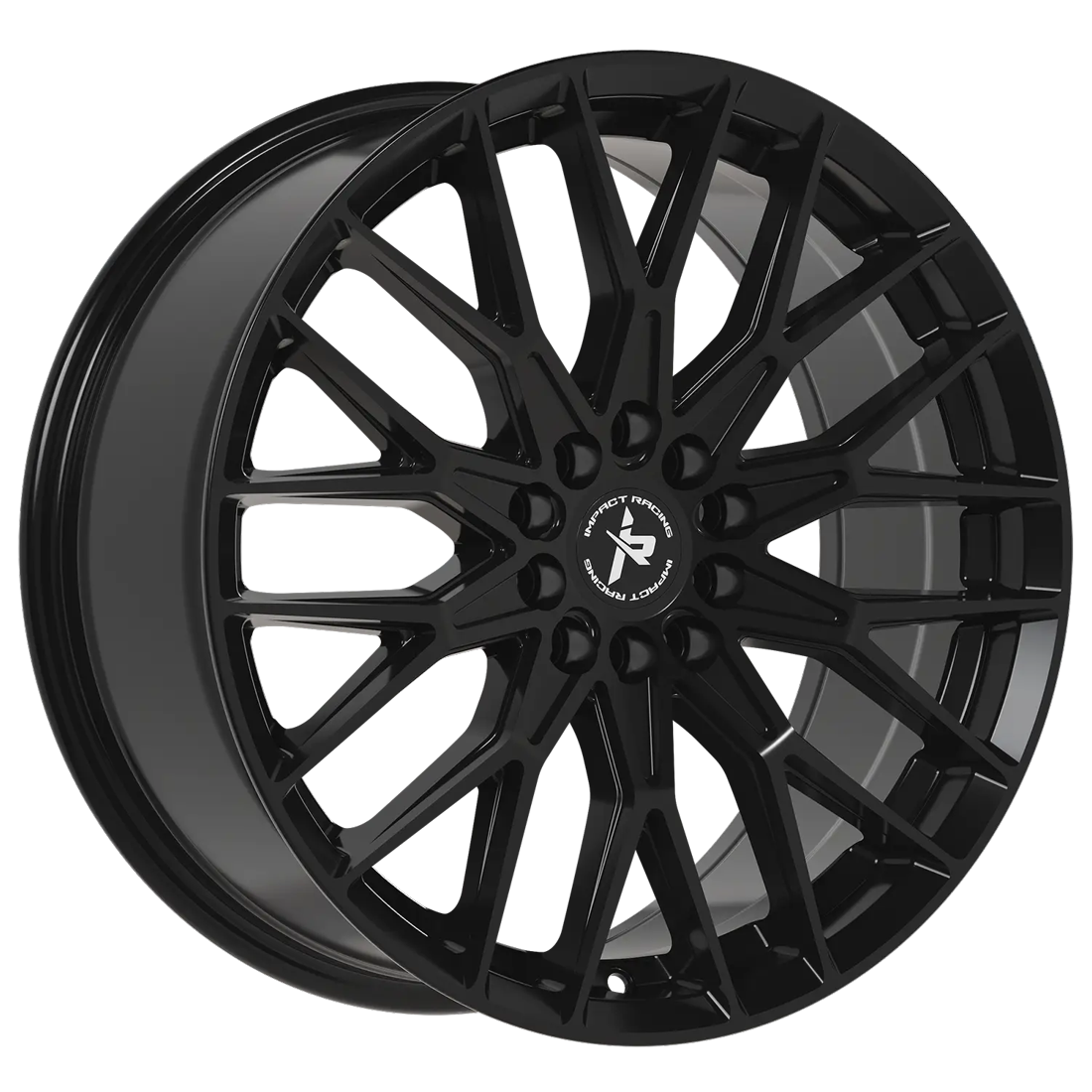 Impact Racing Wheels 501 Gloss Black 18x8 38mm Offset 5x110,5x114.3 (5x4.5)