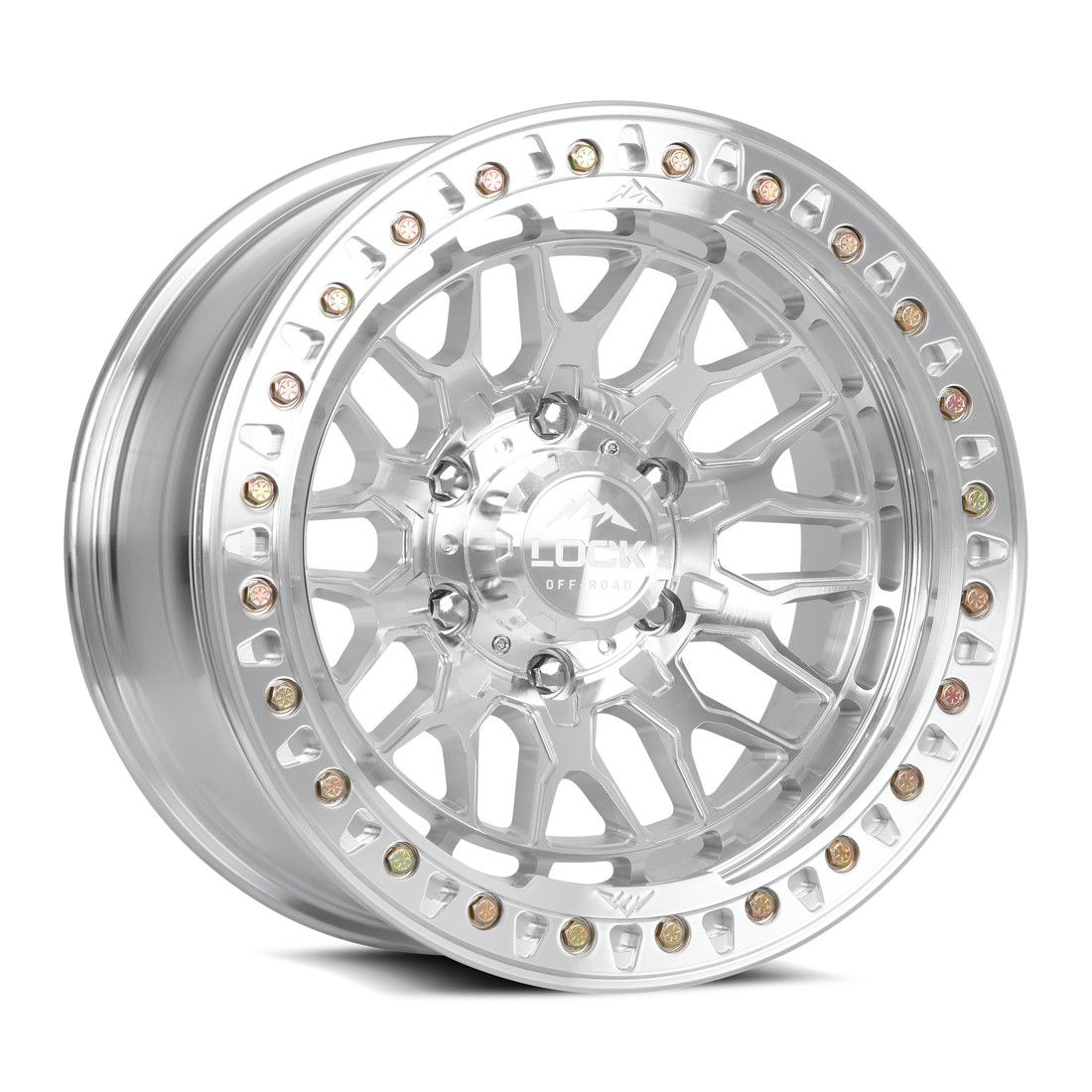 Lock Offroad True Beadlock Wheels Invader Forged Raw Machine 17x9 -12mm Offset 6x139.7 (6x5.5)