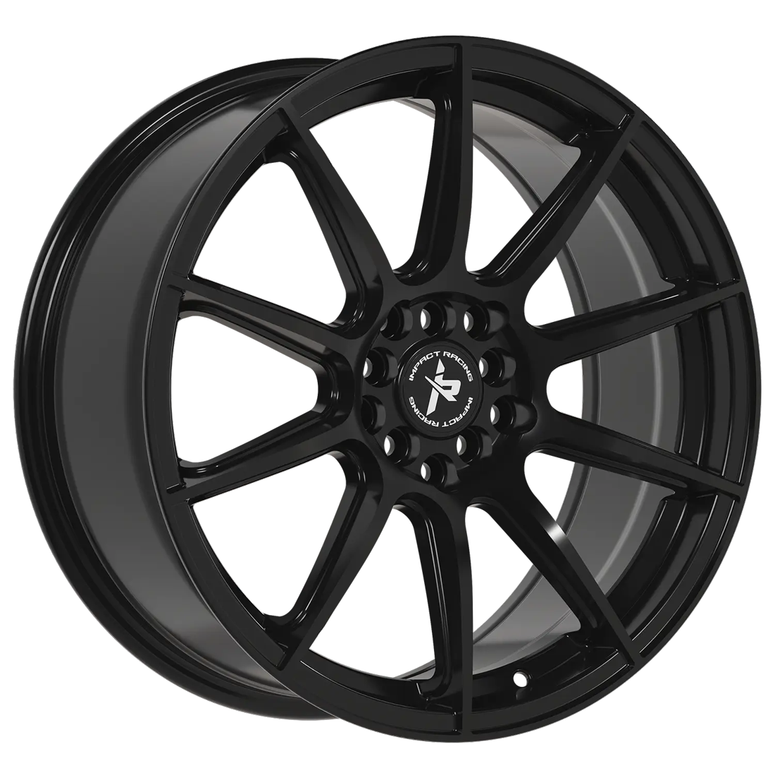 Impact Racing Wheels 502 Gloss Black 17x7.5 38mm Offset 5x100,5x114.3 (5x4.5)