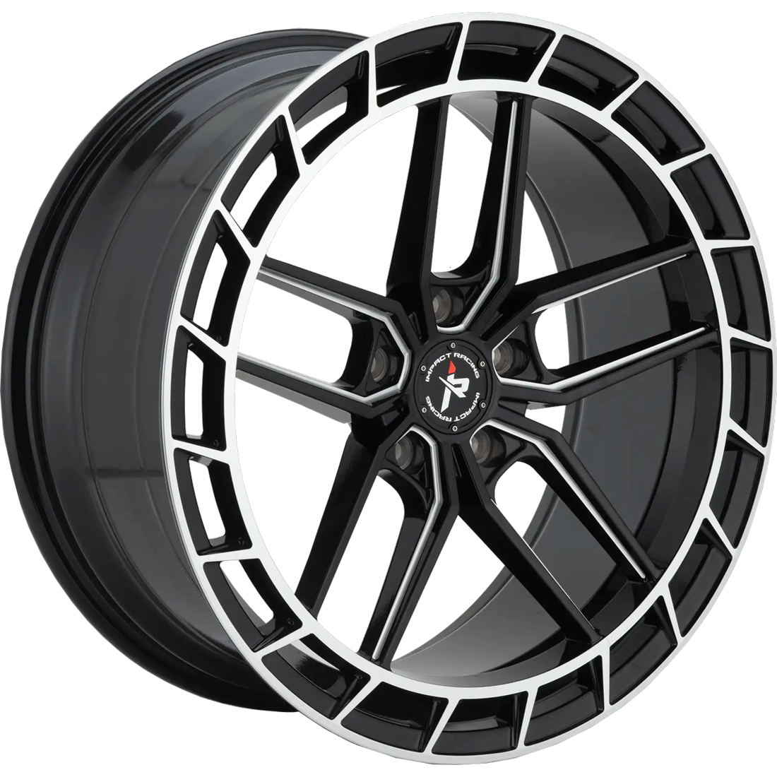 Impact Racing Wheels 611 Gloss Black Milled 20x9 35mm Offset 5x114.3 (5x4.5)