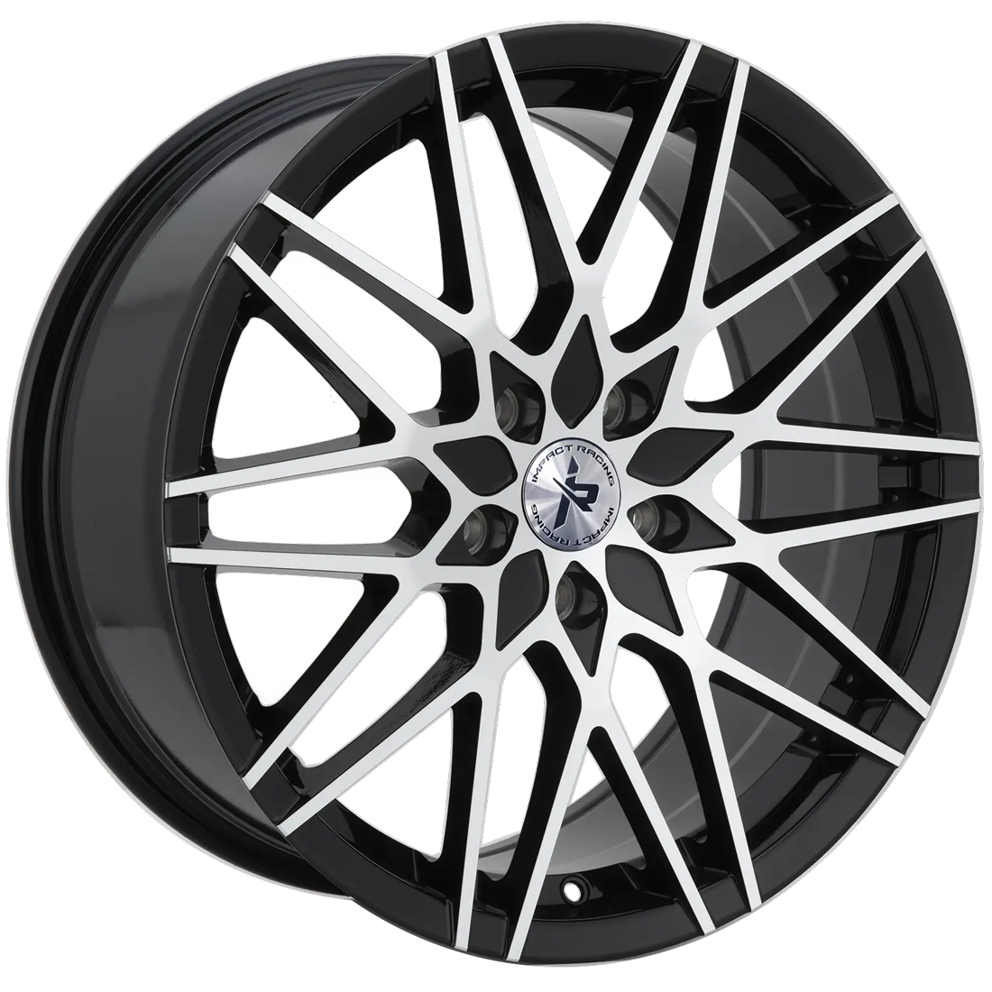 Impact Racing Wheels 507 Gloss Black Machined 18x8 38mm Offset 5x112,5x114.3 (5x4.5)