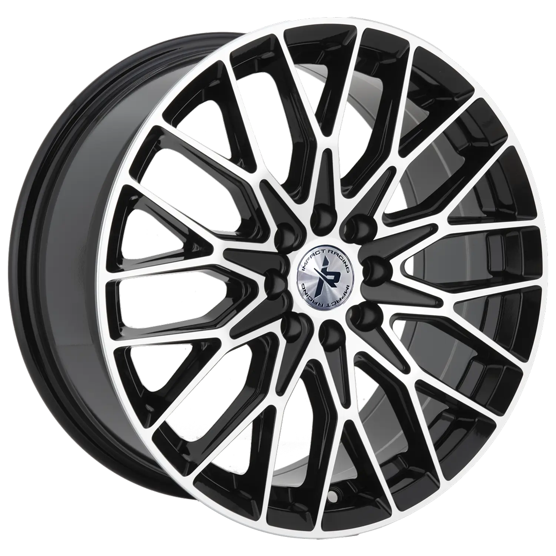 Impact Racing Wheels 501 Gloss Black Machined 17x7.5 38mm Offset 4x108,4x114.3 (4x4.5)