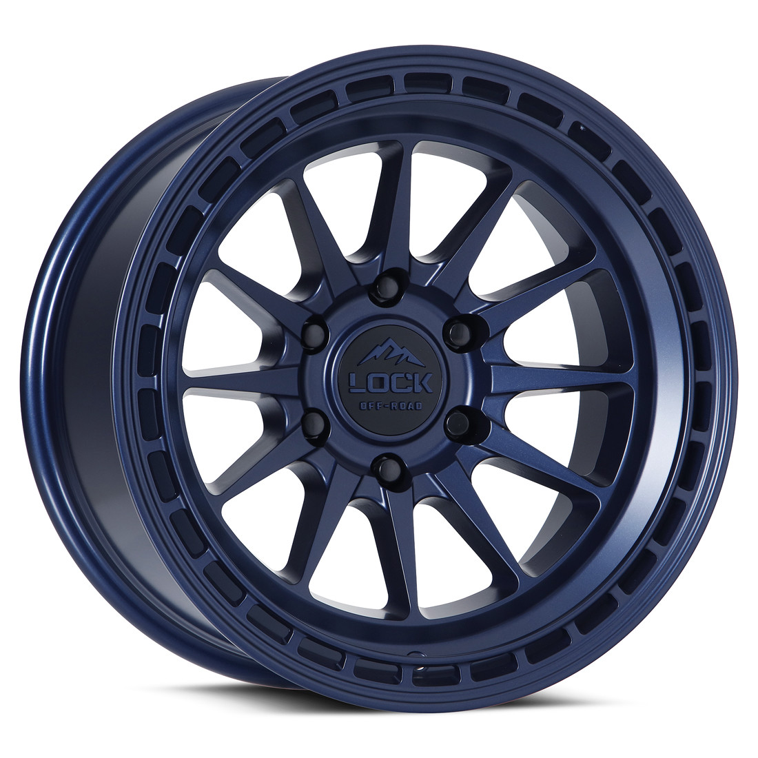 Lock Offroad Wheels Baja Matte Blue 17x9 0mm Offset 6x139.7 (6x5.5)