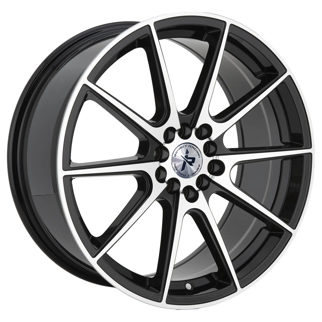 Impact Racing Wheels 503 Gloss Black Machined 18x8 38mm Offset 5x114.3 (5x4.5),5x120