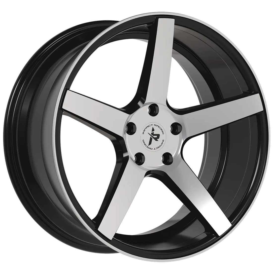 Impact Racing Wheels 504 Gloss Black Machined 18x8.5 40mm Offset 5x114.3 (5x4.5)