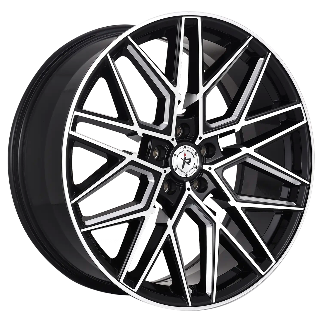 Impact Racing Wheels 602 Gloss Black Machined Milled 20x8.5 35mm Offset 5x120