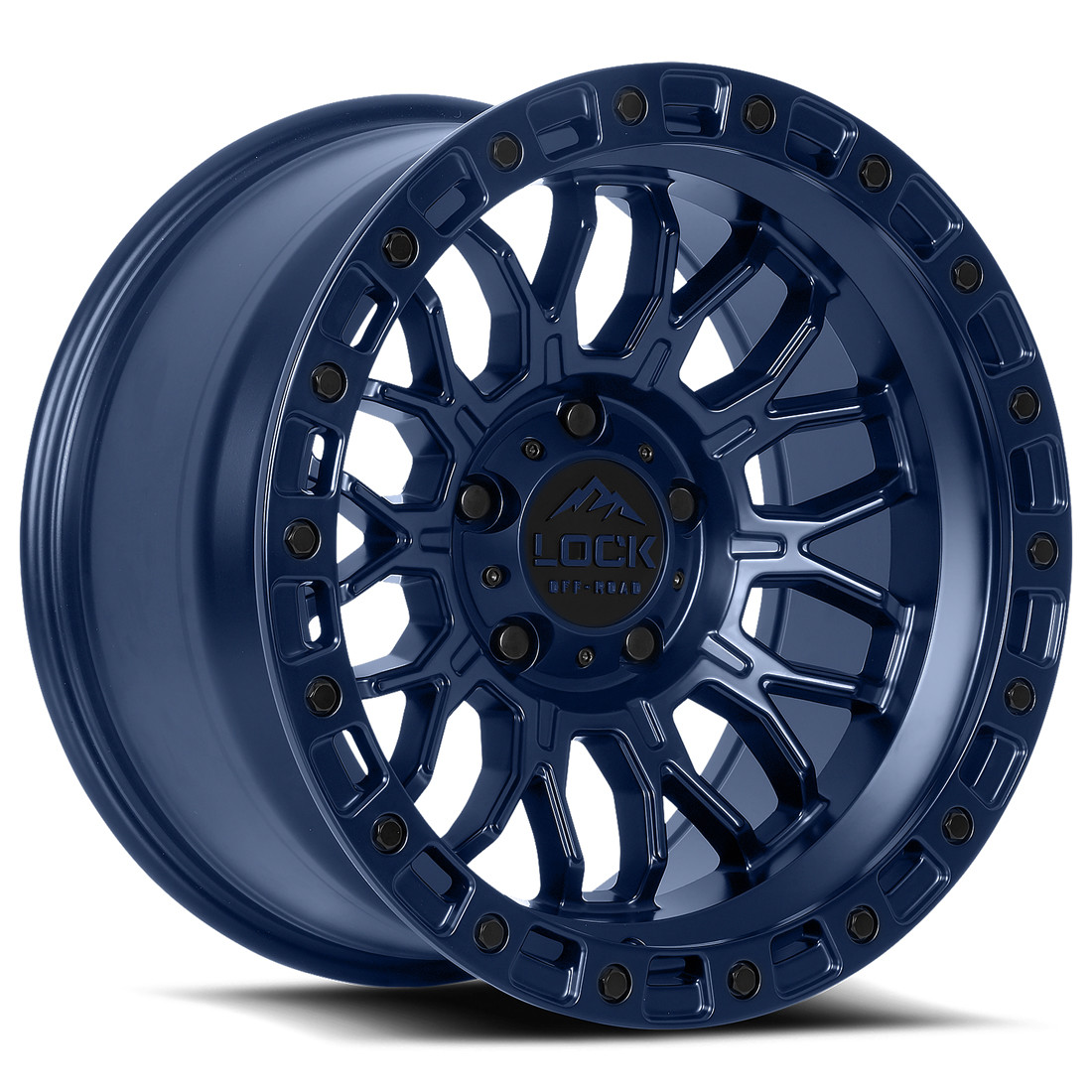 Lock Offroad Wheels Combat Matte Blue 17x9 1mm Offset 6x135
