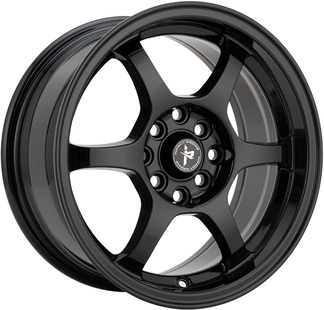 Impact Racing Wheels 510 Gloss Black 15x7 32mm Offset 4x100,4x114.3 (4x4.5)