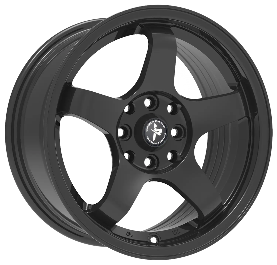 Impact Racing Wheels 509 Gloss Black 15x7 35mm Offset 4x100,4x114.3 (4x4.5)