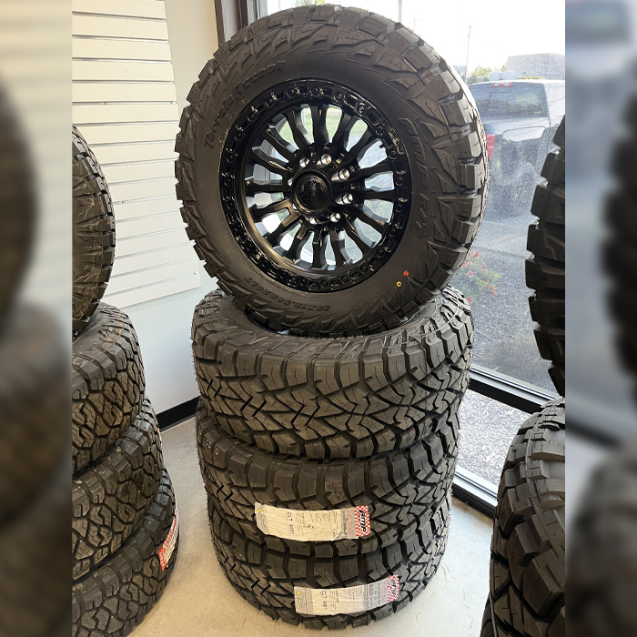 Fuel Offroad FC857 Rincon Matte Black Gloss Black Lip 20x9 8x170 1mm AMP Terrain Attack RT 35x12.50R20 F