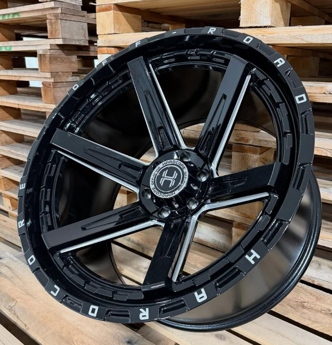 Hardcore Offroad Wheels HC107 Tax Cut Gloss Black Milled 20x10 -19mm Offset 6x135,6x139.7 (6x5.5)