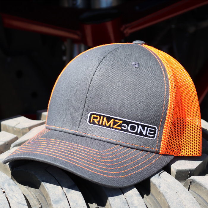 Rimz One Grey / Orange Richardson 112 Snap Back Hat