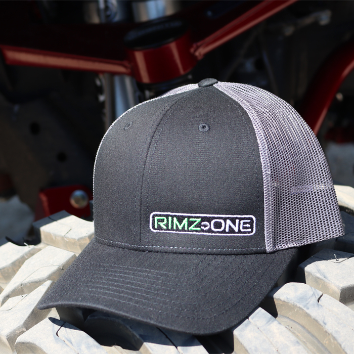 Rimz One Black / Grey Richardson 112 Snap Back Hat 