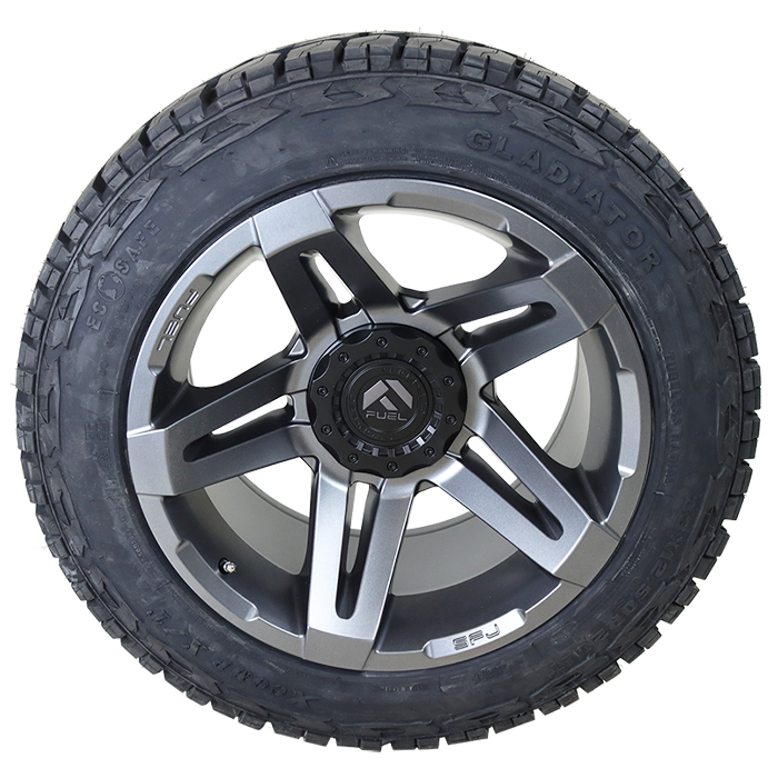 Fuel D764 SFJ Matte Gun Metal Gladiator Xcomp X/T