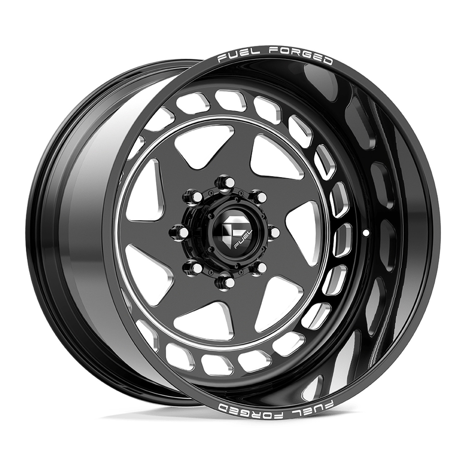 Fuel Forged Wheels Zillion FF117 Gloss Black Milled 24x11 0mm Offset 8x165.1 (8x6.5)