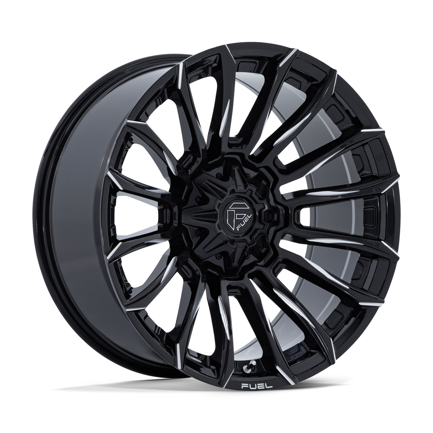 Fuel Offroad Wheels Blade FC889 Gloss Black Milled 22x9 1mm Offset 8x180