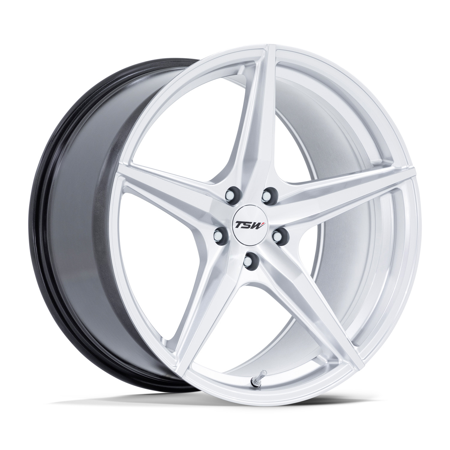 TSW Wheels Esprit TW007 Hyper Silver Machined Face 18x8.5 35mm Offset 5x114.3 (5x4.5)