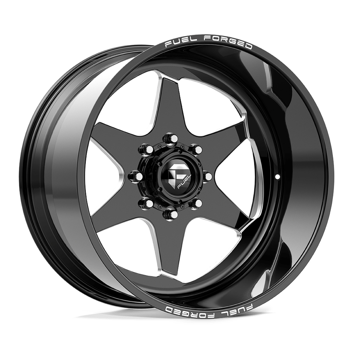 Fuel Forged Wheels Sift FF115 Gloss Black Milled 24x14 -73mm Offset 6x139.7 (6x5.5)