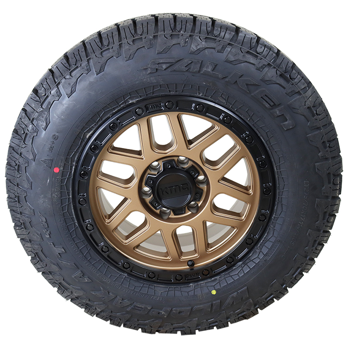 KMC KM544 Mesa Matte Bronze Black Lip Falken Wildpeak A/T4W