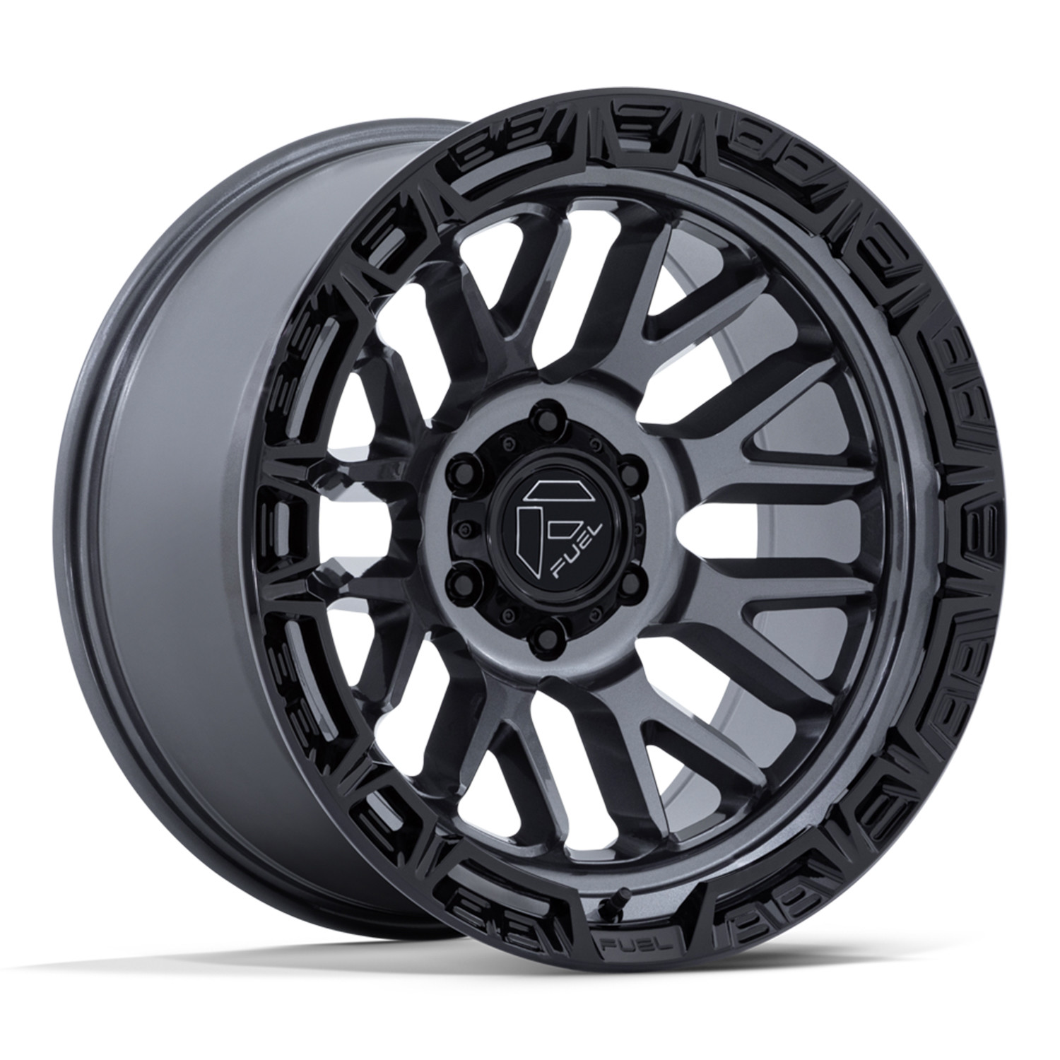 Fuel Offroad Wheels Rail FC890 Gloss Gunmetal Gloss Black Lip 17x9 -12mm Offset 6x139.7 (6x5.5)