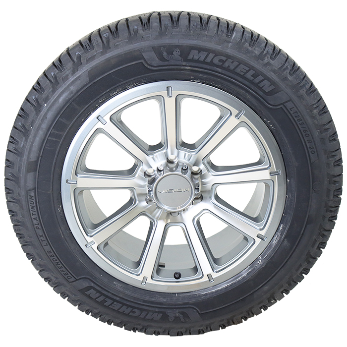Vision 353 Turbine Gunmetal Machined Face Michelin Defender LTX Platinum
