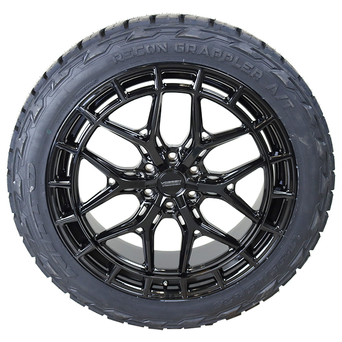 Vossen HFX1 Gloss Black Nitto Recon Grappler A/T
