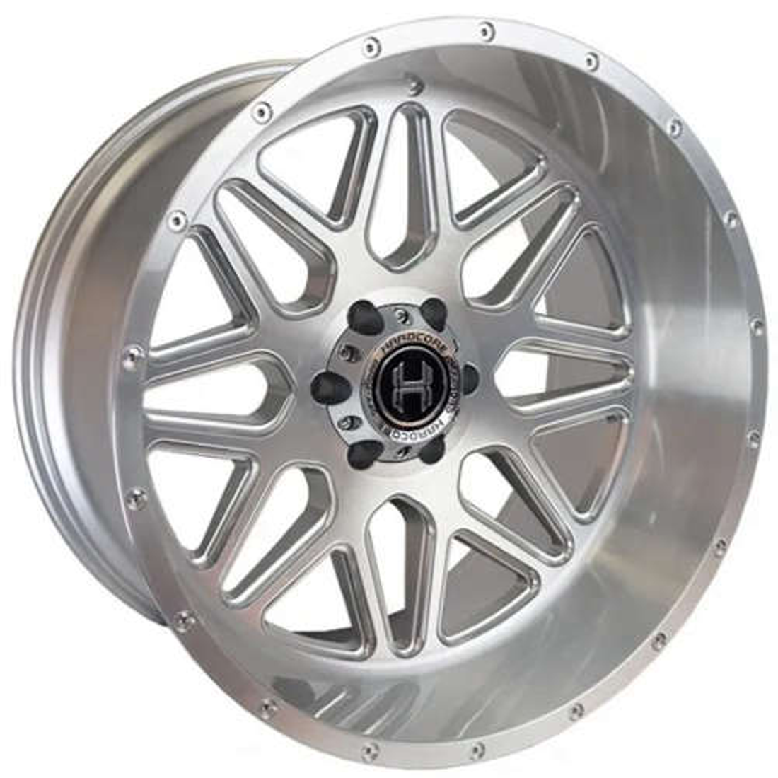 Hardcore Offroad Wheels HC18 Vigilante Brushed 22x12 -44mm Offset 6x139.7 (6x5.5)