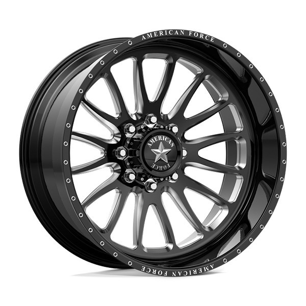 American Force Forged Wheels Nemesis CKH10 Black Milled 20x12 -55mm Offset 5x114.3 (5x4.5)