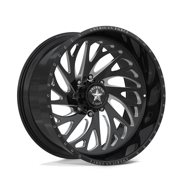 American Force Forged Wheels Jolt CKH49 Black Milled 20x12 -55mm Offset 5x114.3 (5x4.5)