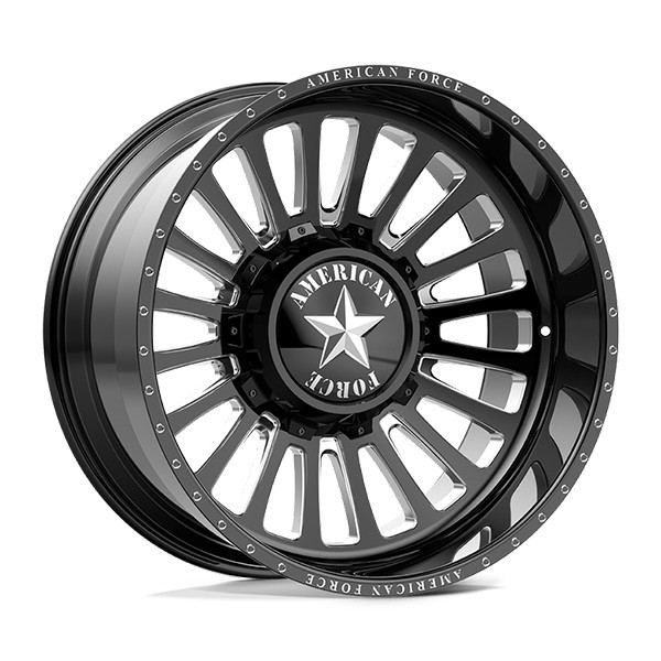 American Force Forged Wheels Bane DC DC03 Black Milled 24x12 -60mm Offset 8x165.1 (8x6.5)