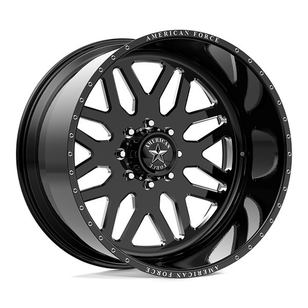 American Force Forged Wheels Trax B02 Black Milled 20x10 -25mm Offset 5x150