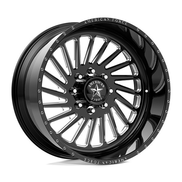 American Force Forged Wheels Sabre N02 Black Milled 20x10 -25mm Offset 5x135