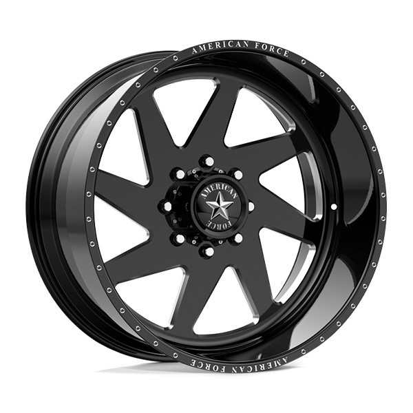 American Force Forged Wheels Jade 37 Black Milled 20x14 -73mm Offset 8x180