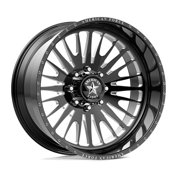 American Force Forged Wheels Nexus CKH37 Black Milled 22x12 -55mm Offset 5x127 (5x5)