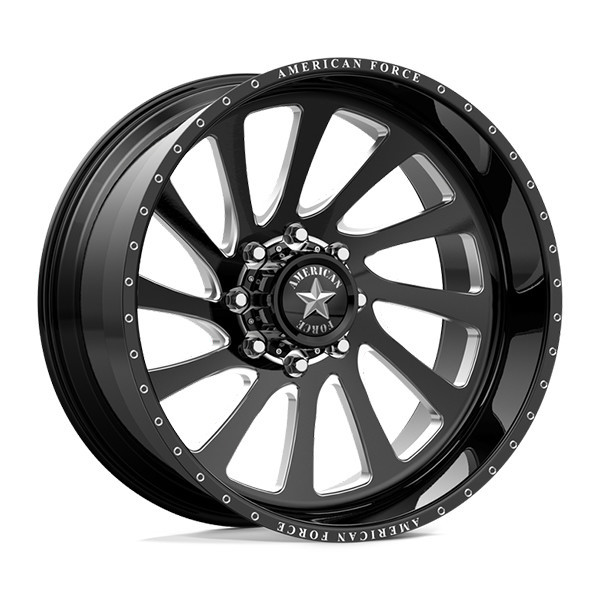 American Force Forged Wheels Torq CKH33 Black Milled 20x12 -55mm Offset 5x114.3 (5x4.5)