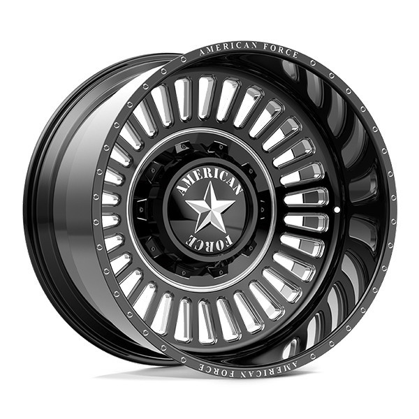 American Force Forged Wheels Stealth DC DC06 Black Milled 22x12 -55mm Offset 6x135