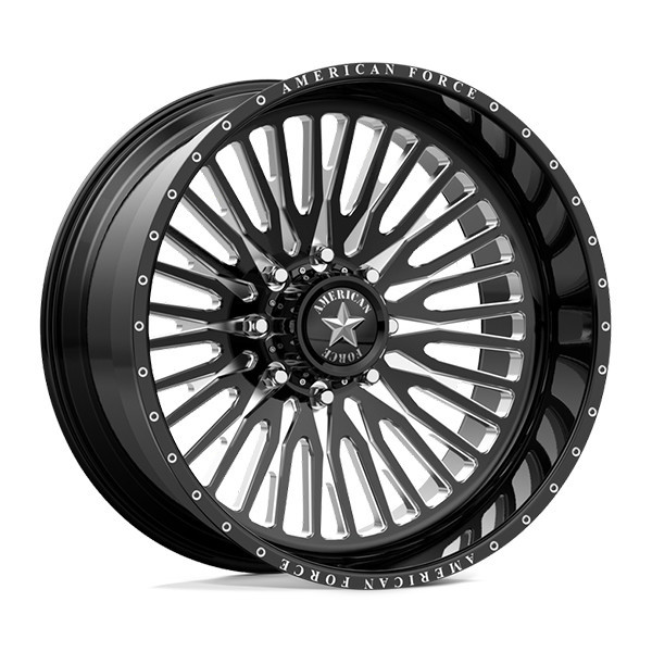 American Force Forged Wheels Spectrum CK04 Black Milled 20x12 -55mm Offset 8x180