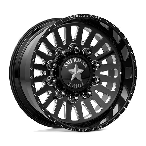 American Force Forged Wheels Doom 7H91 Black Milled 22x12 -55mm Offset 8x180