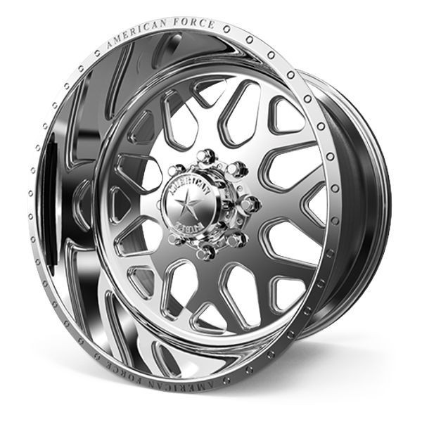 American Force Forged Wheels Flux F30 Polished 22x14 -73mm Offset 5x150
