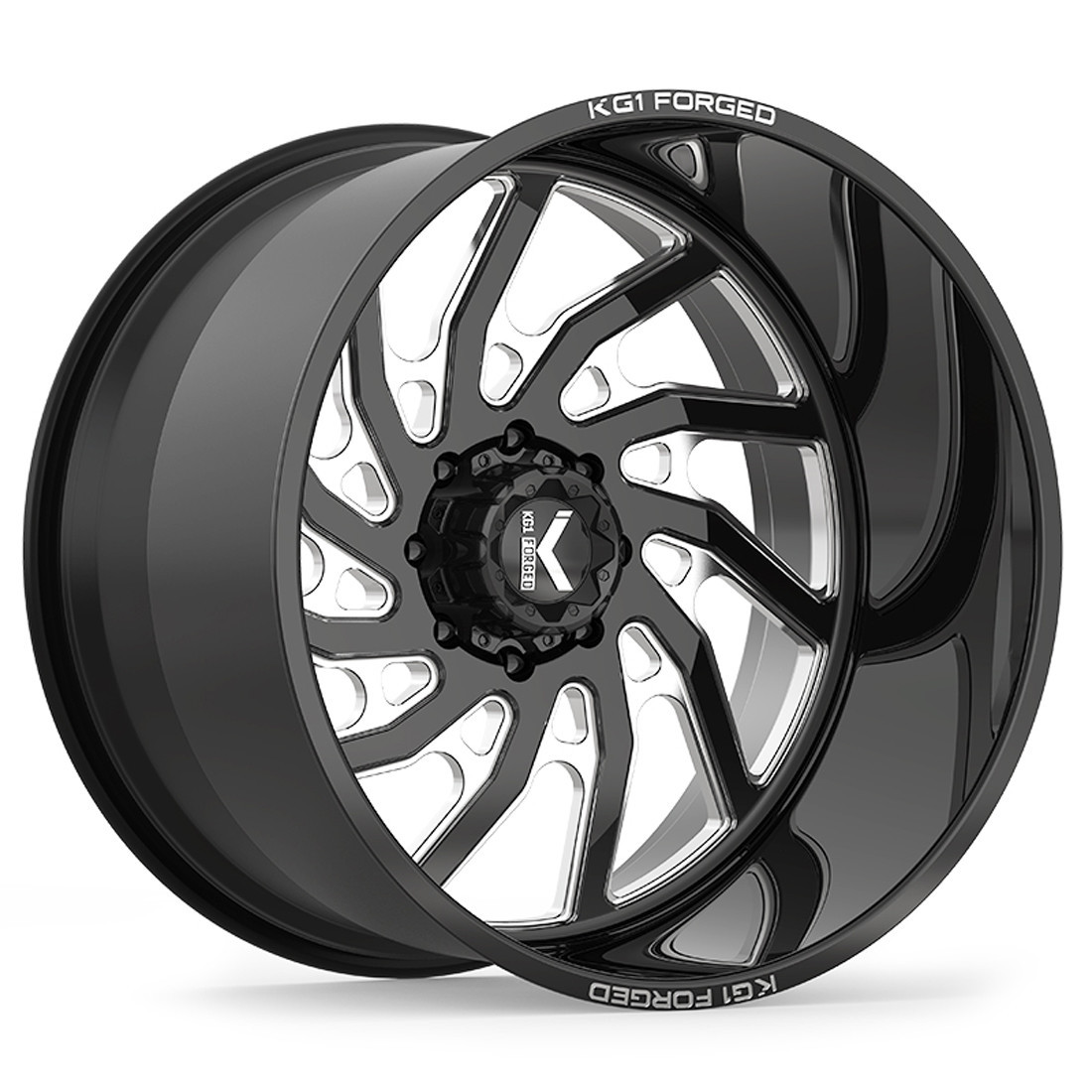 KG1 Forged Wheels Bounty KF006 Gloss Black Milled 26x16 -101mm Offset 8x165.1 (8x6.5)