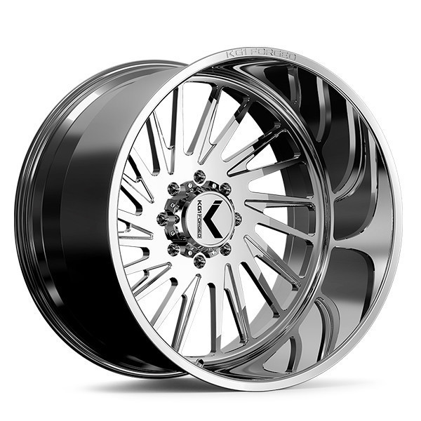 KG1 Forged Wheels Javelin KF038 Polished 28x16 -101mm Offset 8x180