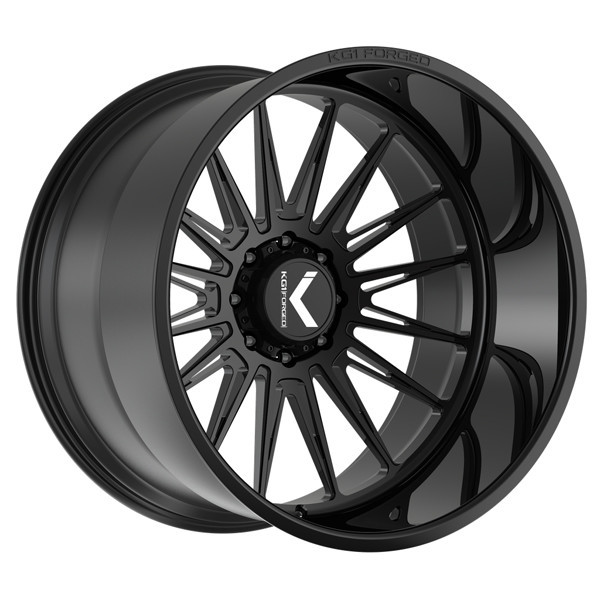 KG1 Forged Wheels Taze KC064 Gloss Black 22x10 -24mm Offset 8x180
