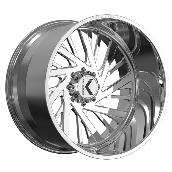 KG1 Forged Wheels Mindset KF089 Polished 30x16 -101mm Offset 8x170